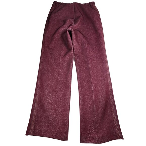 Vintage Graff Californiwear Burgundy High-Waisted Pants, Women's 28 - Picture 2 of 8
